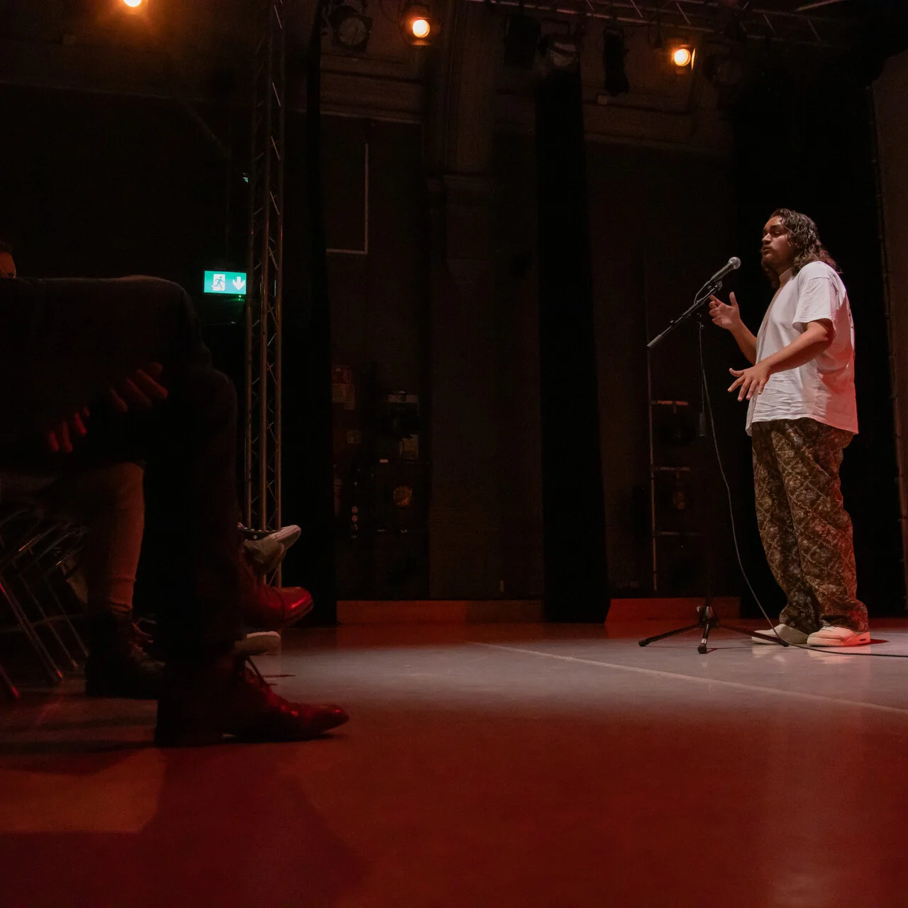 young person performing at showcase event